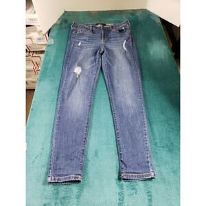 Aeropostale Jeans Size 12 Womens Blue Pants Stretch Denim High Rise Jegging